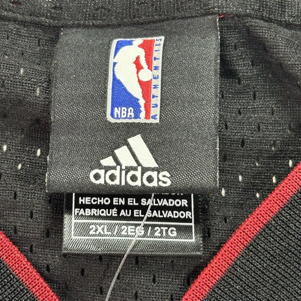 NEW Dwyane Wade 3 Miami Heat Jersey Mens 2XL‎ Black NBA Basketball Adidas